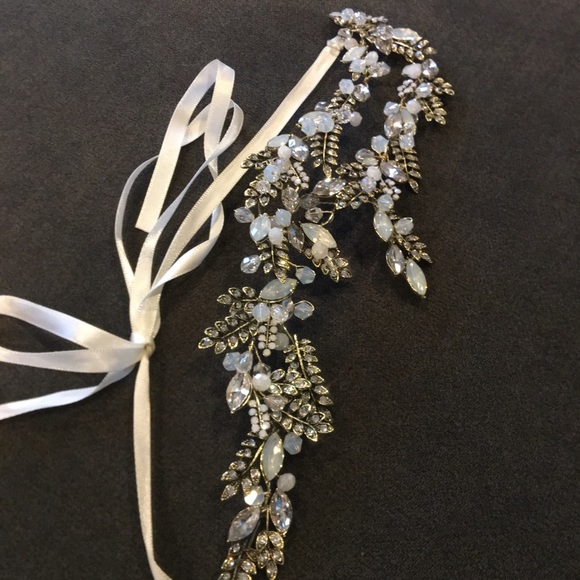 Pink Pewter Xoelle Ribbon Headpiece Or Belt main image 6